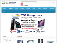 Tablet Screenshot of etccomputers.co.nz